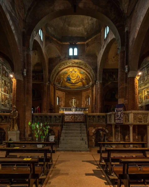 Εσωτερικό Της Εκκλησίας Του San Teodoro Λομβαρδία Ιταλία — Φωτογραφία Αρχείου