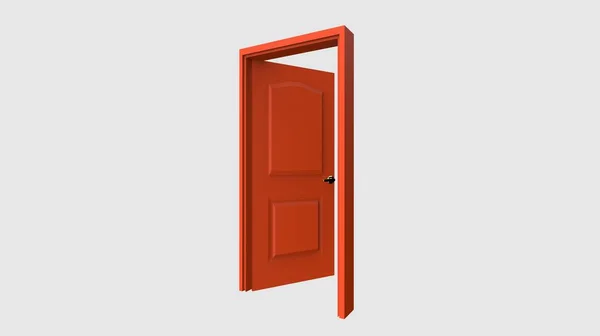 Isolated Door Illustration Rendering — Stock Photo, Image