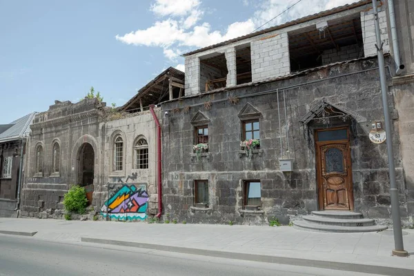 Piękne Uliczki Zabytkowego Miasta Gyumri Armenia — Zdjęcie stockowe