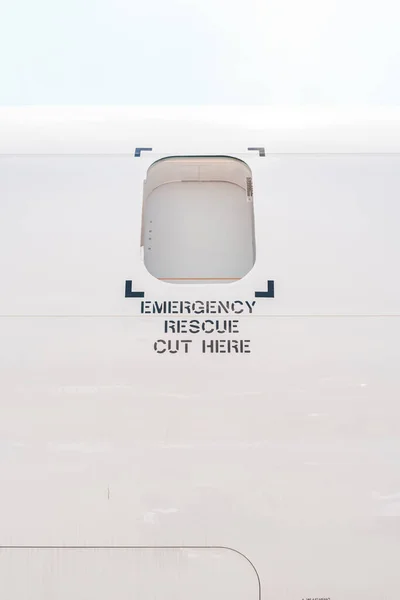Emergency Window Plane — Stock Photo, Image
