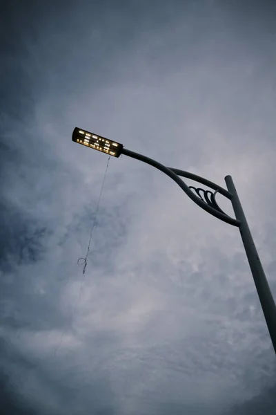 Een Straat Lamp Achtergrond Van Lucht — Stockfoto
