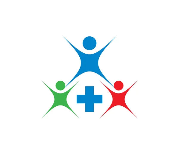 Ilustración Digital Diseño Logotipo Marca Médica Creativa Para Empresas — Vector de stock