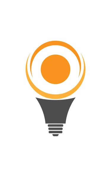 Цифровая Иллюстрация Дизайна Логотипа Бренда Креативной Лампочки Бизнеса Компаний — стоковый вектор