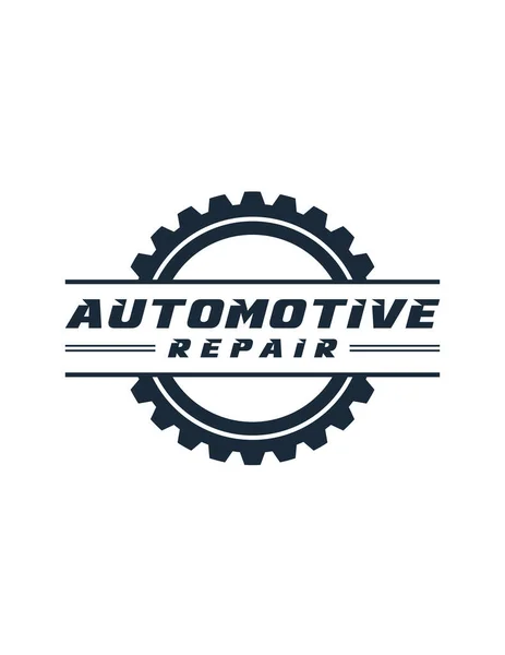 Een Vector Van Logo Design Met Automotive Repair Tekst — Stockvector