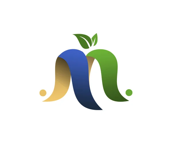 Značka Nebo Firemní Logo Konceptem Přírody Izolované Bílém Pozadí — Stockový vektor