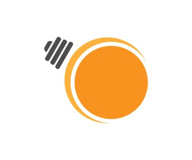 Şirketler ve şirketler için yaratıcı bir ampul logosu tasarımının dijital bir çizimi