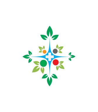 Şirketler için yaratıcı bir çevresel logo tasarımının dijital bir çizimi