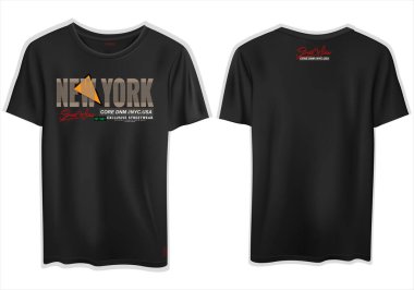 Yazılı t-shirt tasarımı için vektör tipografisi