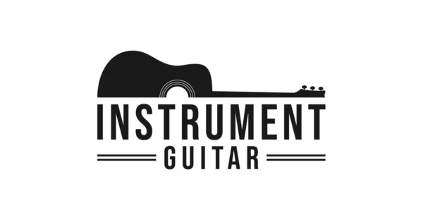 吉它乐器标识的矢量 — 图库矢量图片