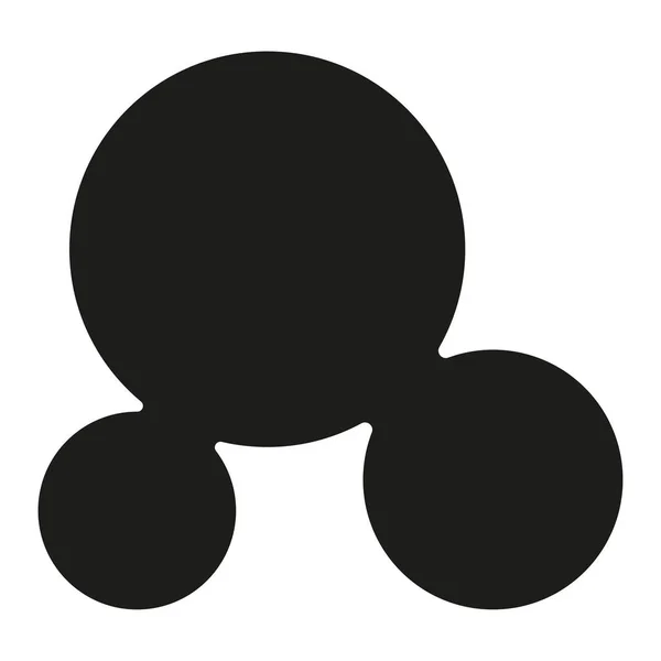 Een Abstract Logo Met Zwarte Stippen — Stockvector