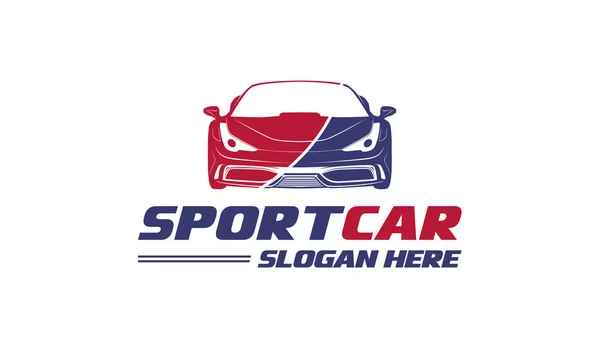 Ein Sportwagen Logo Vorlage Vektor Symbol Auf Weißem Hintergrund — Stockvektor