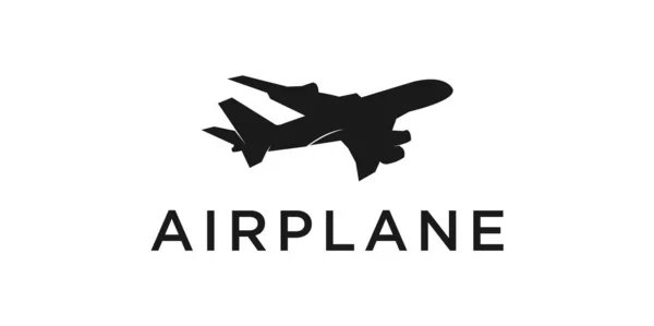 Ein Flugzeug Symbol Auf Weißem Hintergrund Cool Für Das Logo — Stockvektor