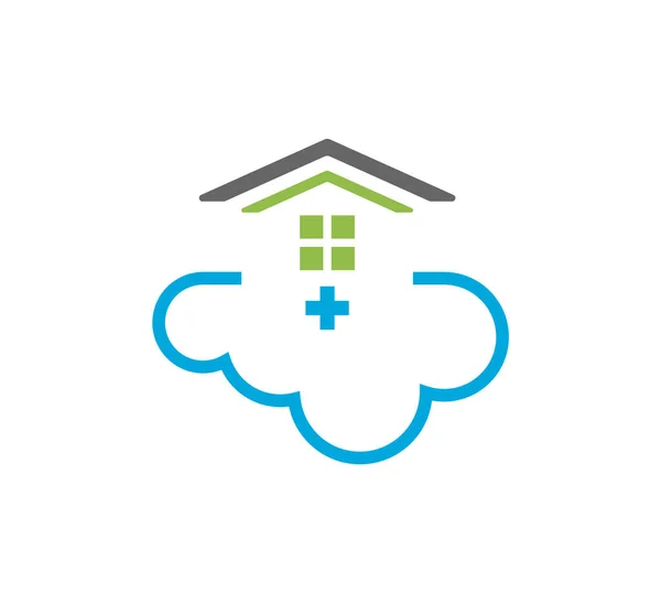 Uma Ilustração Digital Design Logotipo Marca Médica Criativa Para Empresas — Vetor de Stock