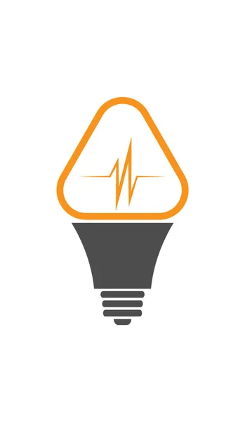 Цифровая Иллюстрация Дизайна Логотипа Бренда Креативной Лампочки Бизнеса Компаний — стоковый вектор