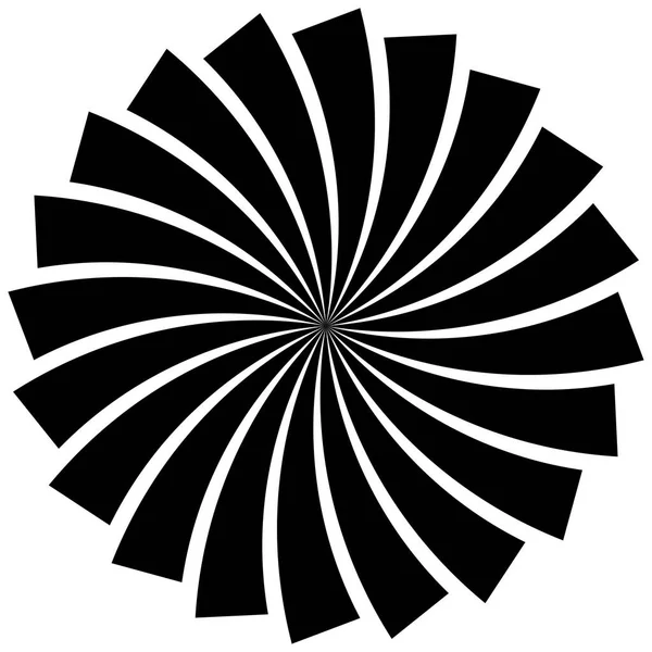 Abstract Black Spiral Logo — Stock Vector