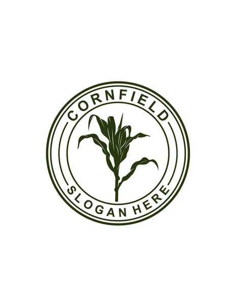 Wektor Logo Cornfield — Wektor stockowy