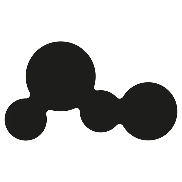 Siyah Noktalı Soyut Bir Logo — Stok Vektör