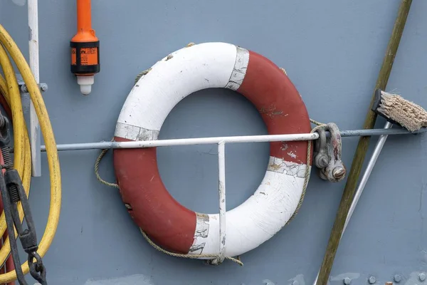 Closeup Shot Lifebuoy Ship — Stock Photo, Image