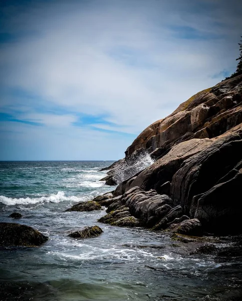 Abd Nin Maine Eyaletindeki Acadia Ulusal Parkı Ndaki Desert Beach — Stok fotoğraf