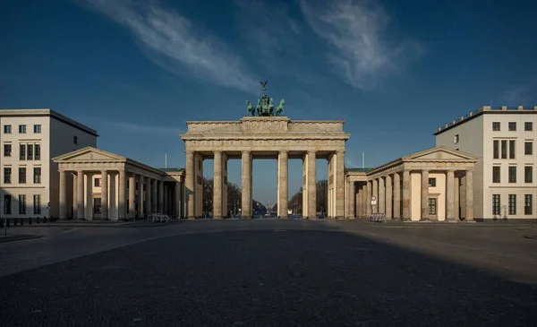 Hermoso Primer Plano Puerta Brandeburgo Berlín Durante Día —  Fotos de Stock
