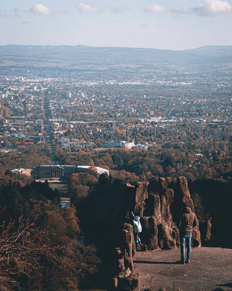 Vertikální Záběr Město Kassel Severním Hesensku Německo — Stock fotografie