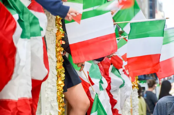 Desfile Anual Dia Patrimônio Italiano Desce Pela Quinta Avenida Centro — Fotografia de Stock