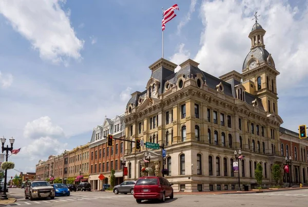 Das Historische Wayne County Courthouse Wooster Ohio — Stockfoto