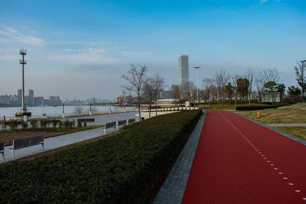 Jogging Walkway Shanghai City China — Stock Photo, Image