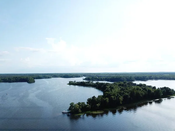 Aerial View Lake — Stockfoto