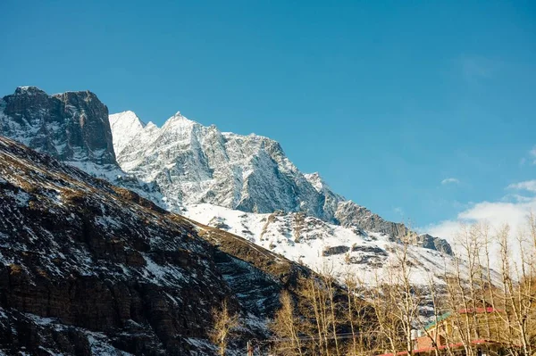 Vue Panoramique Sur Mont Ama Dablam Avec Beau Ciel Sur — Photo