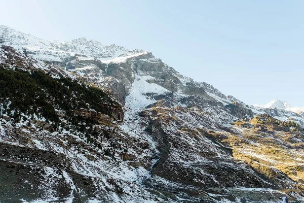 Panorámás Gyönyörű Kilátás Hegy Ama Dablam Gyönyörű Úton Everest Bázis — Stock Fotó