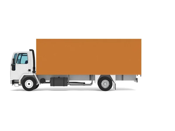 Truck Van Transport Isolated Rendering Illustration White Background — Stock Photo, Image