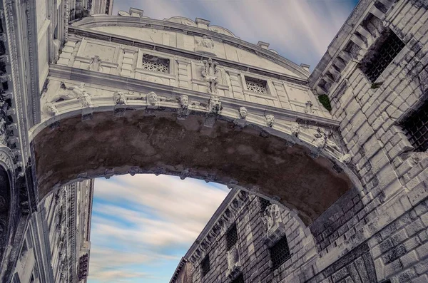 Most Vzdychání Most Benátkách Itálie — Stock fotografie