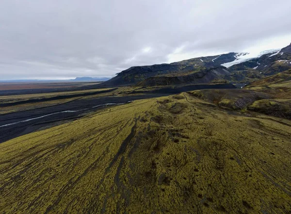 Μια Γραφική Θέα Μια Κοιλάδα Στην Ισλανδία — Φωτογραφία Αρχείου