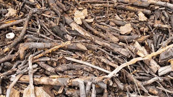 Een Close Van Een Stapel Hout Brandhout Achtergrond — Stockfoto