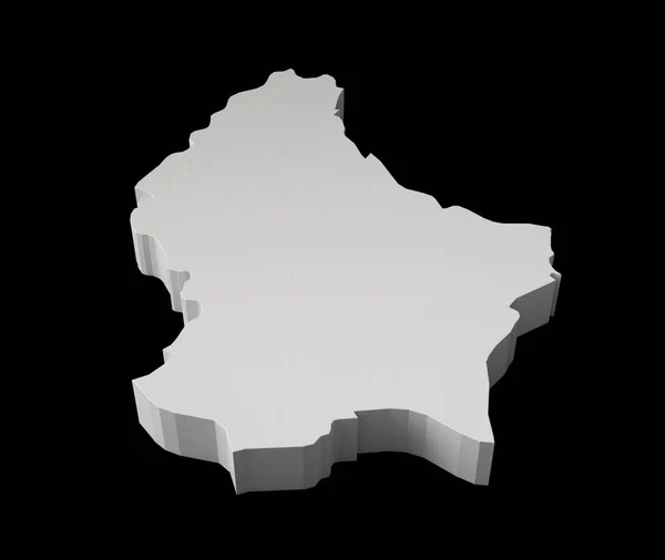 Una Ilustración Cartografía Topología Del Mapa Luxemburgo —  Fotos de Stock