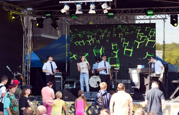 Telleen Party Police Summer Festival 2022 Halle Neustadt ザクセン アンハルト州 — ストック写真