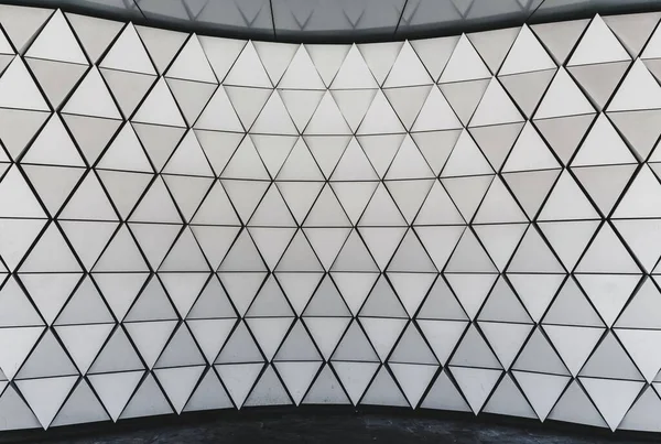 Abstrakt Modern Väggdesign Med Svart Och Vitt Diamantmönster — Stockfoto