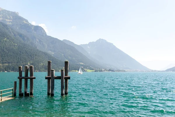 Avusturya Pertisau Daki Achen Gölü Nün Güzel Bir Görüntüsü — Stok fotoğraf