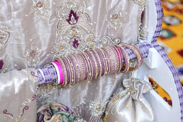 印度婚礼布置的细节 — 图库照片