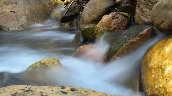 Eine Lange Belichtung Kleiner Wasserfälle Quezaltepeque Salvador — Stockfoto