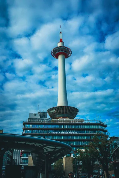 Beautiful View Kyoto Tower Hotel Front Kyoto Station — Stock Photo, Image