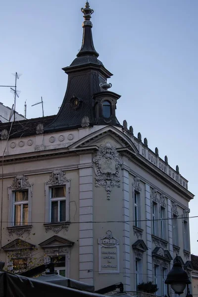 Esterno Degli Edifici Knez Mihailova Belgrado Serbia Verticale — Foto Stock