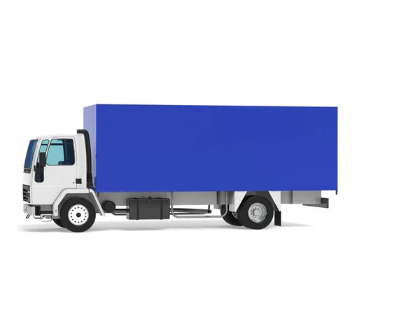 货车运输隔离渲染3D插图白色背景 — 图库照片