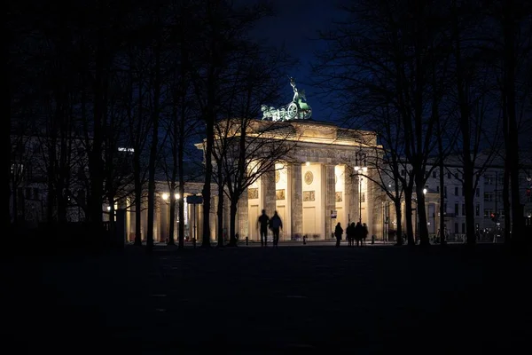 Una Hermosa Vista Cerca Puerta Brandeburgo Berlín —  Fotos de Stock