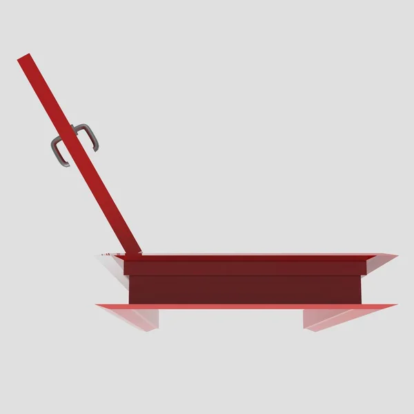 Rot Holz Innentür Abbildung Unterschiedlich Offen Geschlossen Satz Isoliert Weißer — Stockfoto