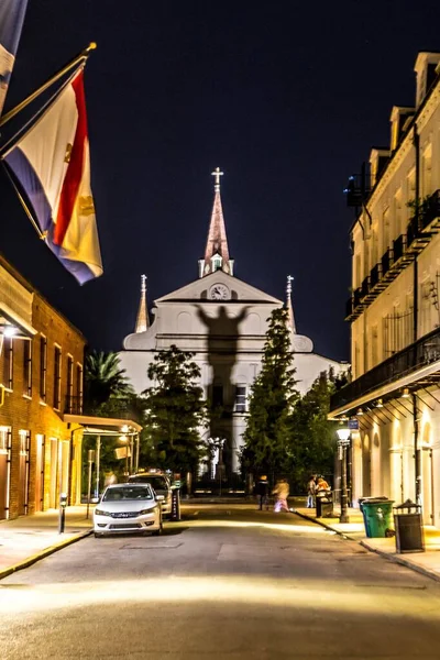 Zadní Pohled Katedrálu Saint Louis New Orleans Louisiana Spojené Státy — Stock fotografie