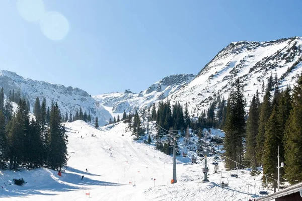 Schöne Aufnahme Der Skipiste Skigebiet Hochkar Österreich — Stockfoto