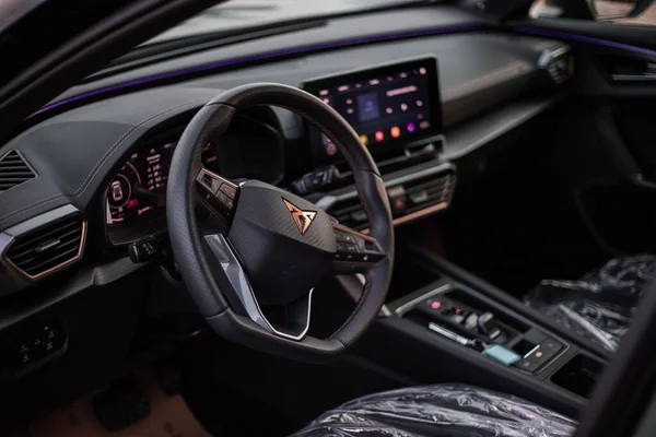 Carro Luxo Suv Interior Cupra 2022 — Fotografia de Stock