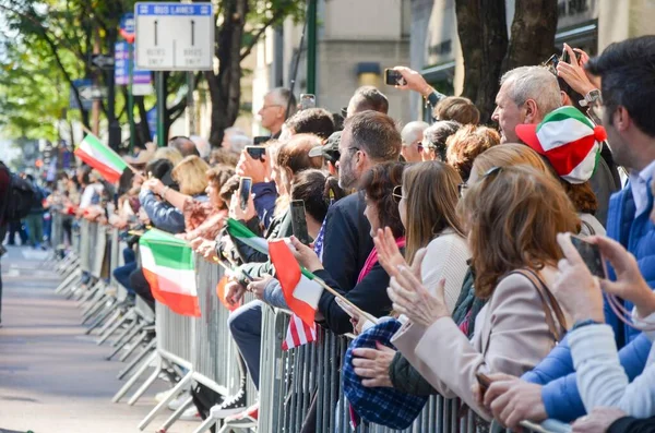 Desfile Anual Dia Patrimônio Italiano Desce Pela Quinta Avenida Centro — Fotografia de Stock